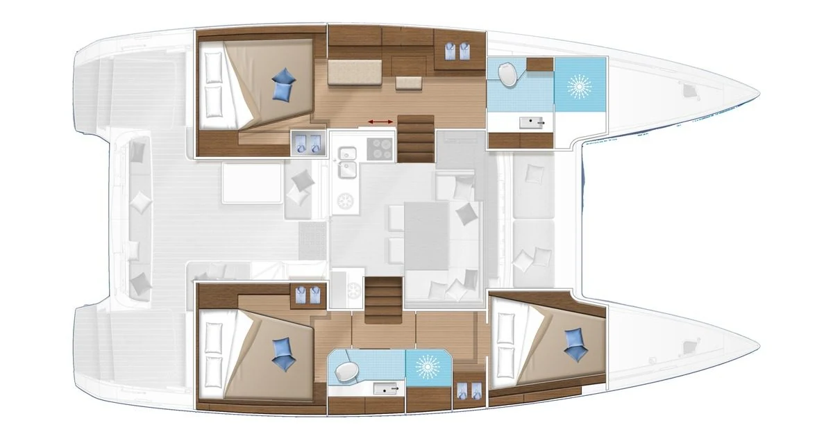 Lagoon 40 — 3 cabins — owner’s version, hull #354