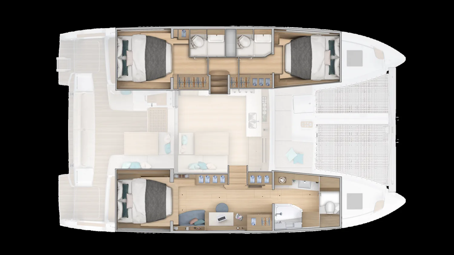 Lagoon 43 — 3 cabins — owner’s version