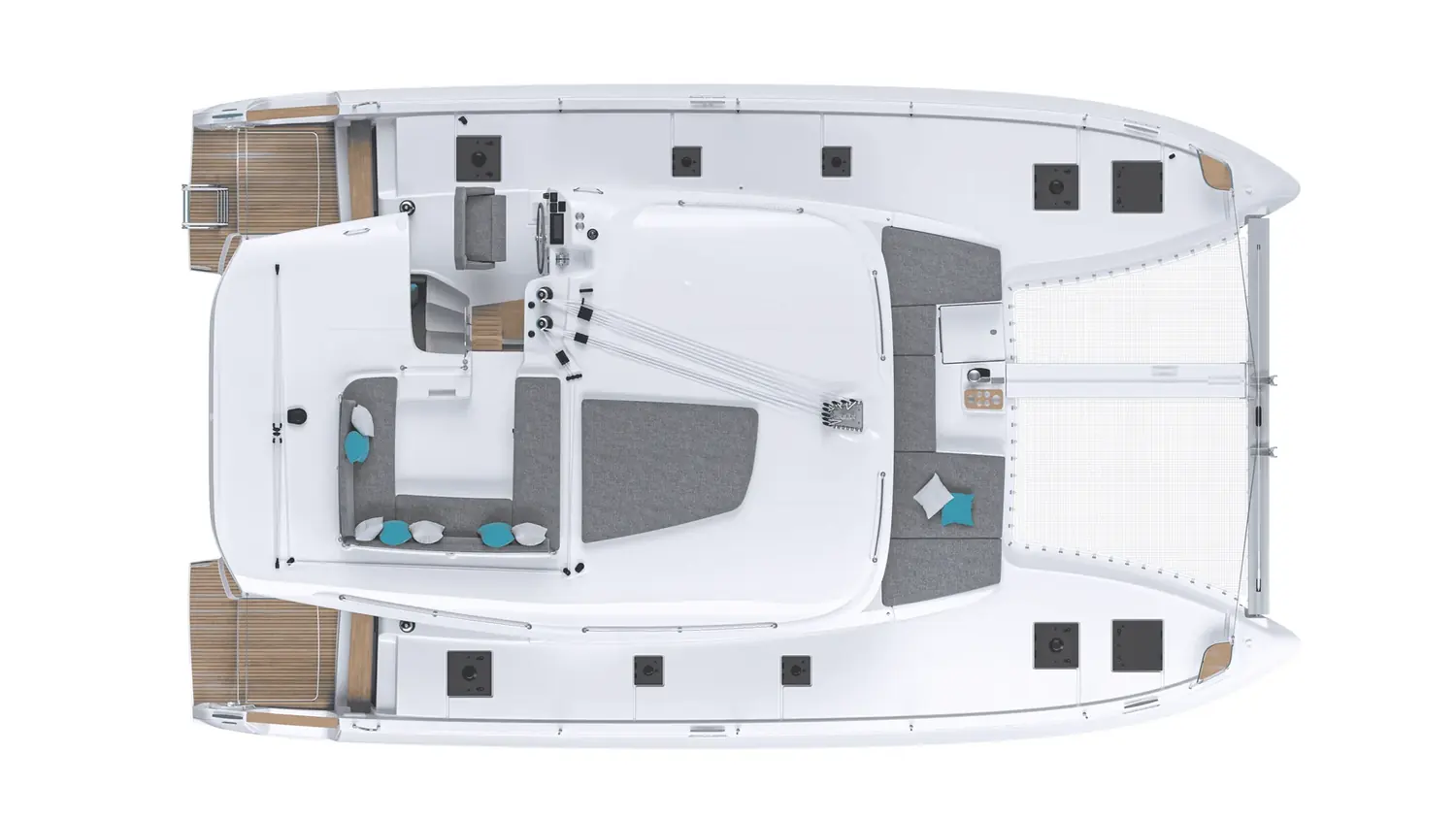 Lagoon 43 — Flybridge and deck