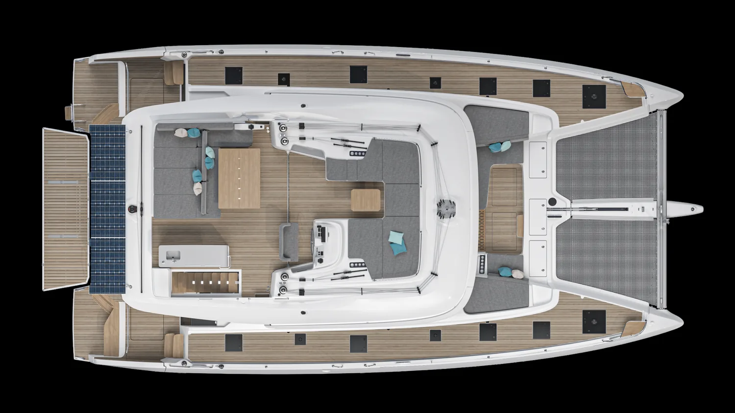 Lagoon 60 — Flybridge and deck