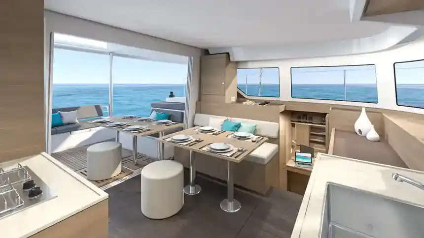 Lagoon 38 — On the bow