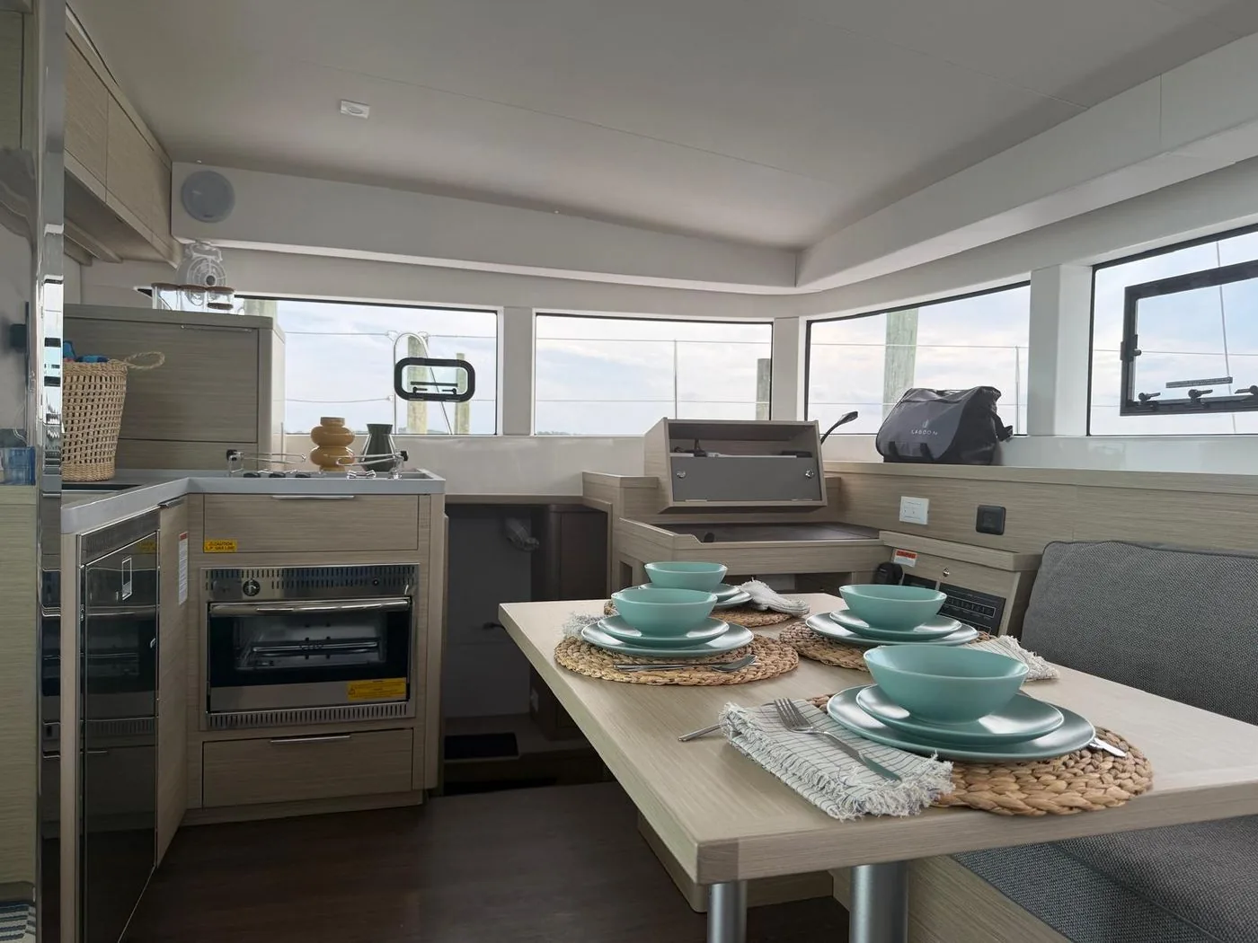 Lagoon 40 — Galley, looking aft