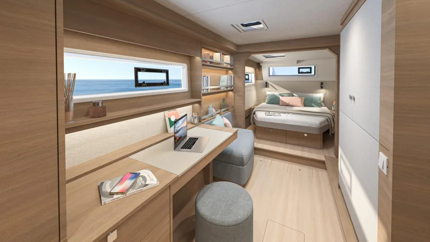 Lagoon 43 — Owner’s suite looking aft