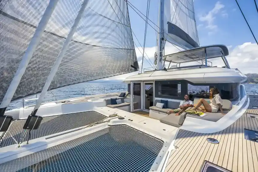 Lagoon 60 — At anchor