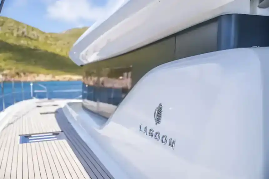 Lagoon 60 — In the anchorage