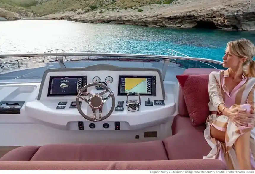 Lagoon SIXTY 7 — On the bow