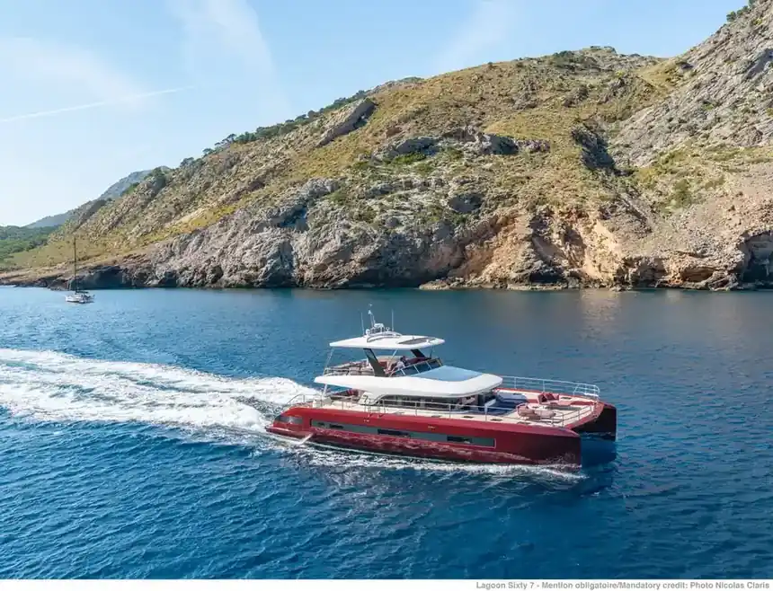 Lagoon SIXTY 7 — From the air